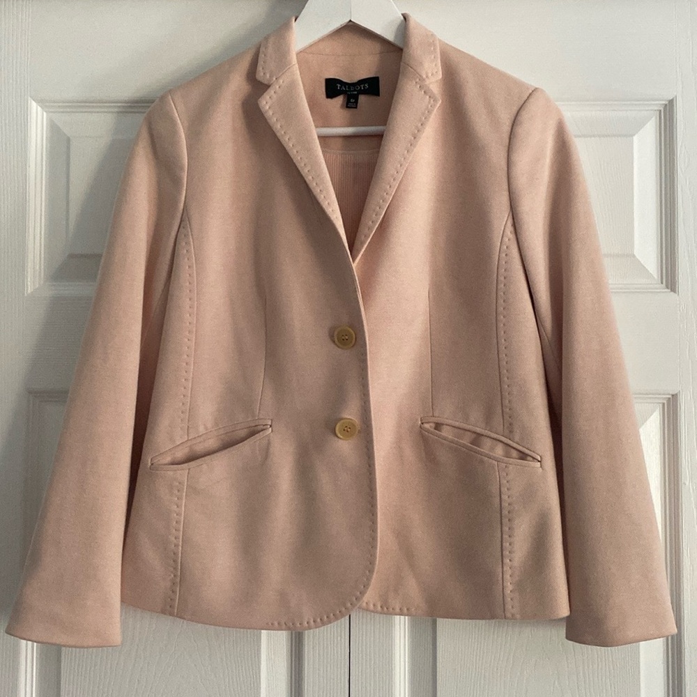 Talbots Blush Pink Tailored Blazer